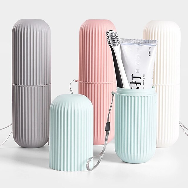  hordozható fogkefe tároló tok fogkrém tartó doboz rendszerező háztartási tároló pohár szabadtéri utazáshoz fürdőszobai kiegészítőkhöz
