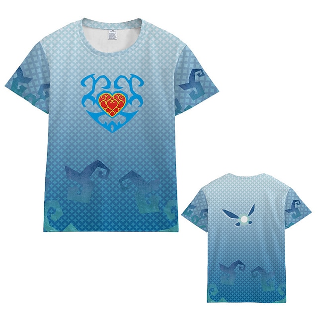  The Legend of Zelda: Tears of the Kingdom Link Princess Zelda T-shirt Anime 3D Graphic For Couple's Men's Women's Adults' Masquerade 3D Print Casual Daily