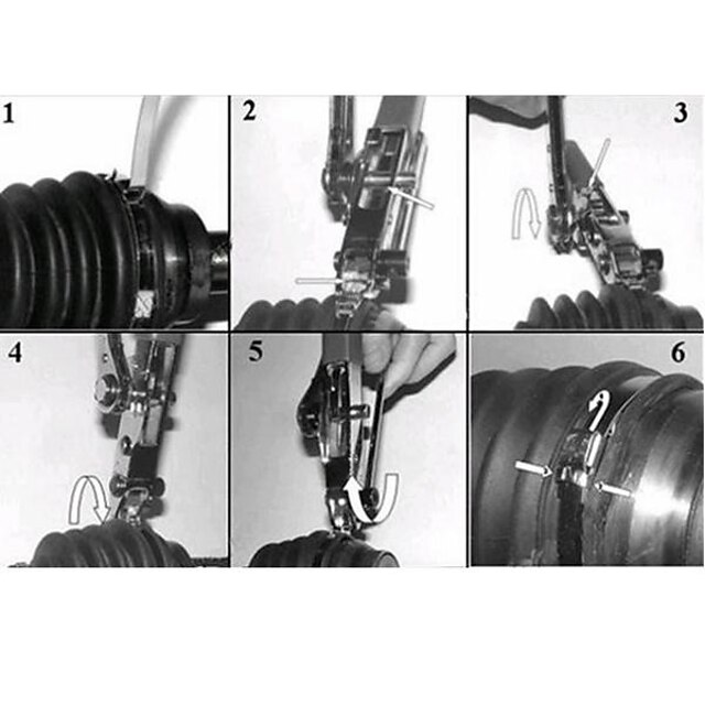 StarFire Flat Nose CutOff Clamp Bunching Pliers Exhaust Lug Ball Cage