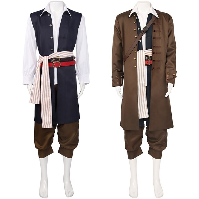 Pirates Of The Caribbean Pirates Of The Caribbean Cosplay Costume Outfits Costume Mens Movie 3674