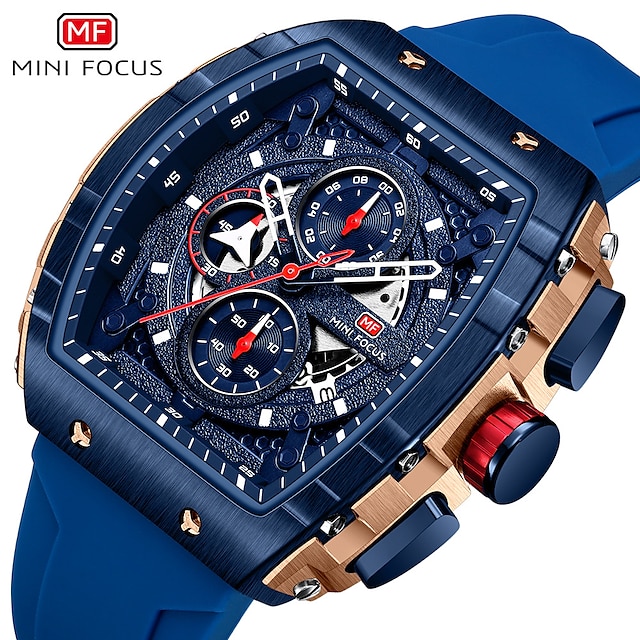  mini focus quartz sportovní hodinky pro muže chronograf svítící kalendář armádní pánské hodinky špičkové značky luxusní silikonový pásek voděodolný