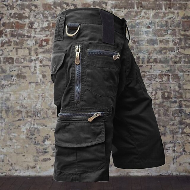 Men's Cargo Shorts Shorts Summer Shorts Zipper Pocket Multi Pocket