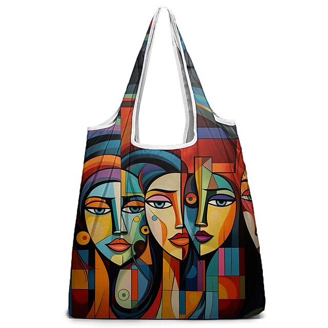 Women's Tote Shoulder Bag Hobo Bag Nylon Shopping Daily Print Large ...