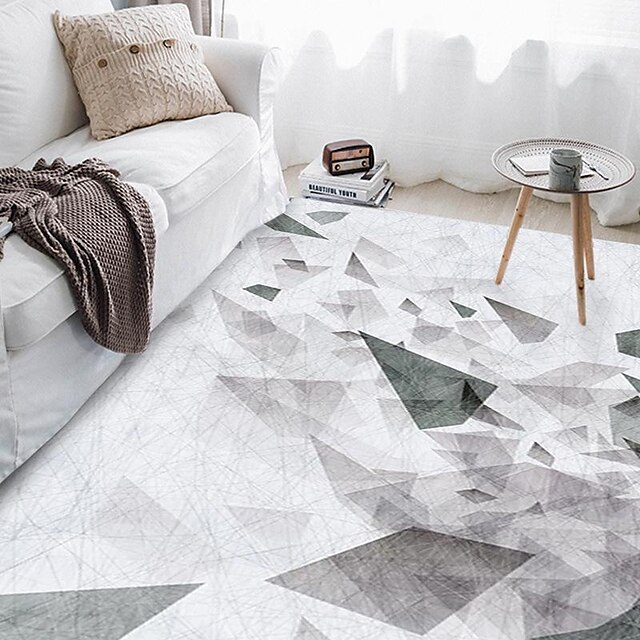 Geometric Living Room Floor Mat Carpet Abstract Area Rug Bedroom ...