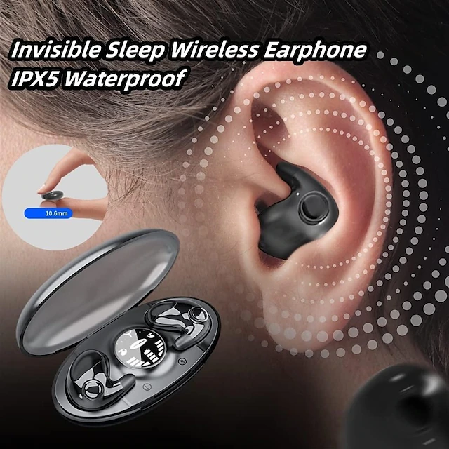 Sleeping BT Earphones Can Lie On The Side Ears Can Be Worn For A Long Time Without Pain Mini Does Not Flash Light High-quality Sound Quality 16