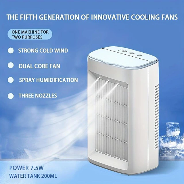 USB Personal Air Conditioner Fan – 3-Speed Portable Cooling Fan for Room, Office, Car, Outdoor, and Travel 8