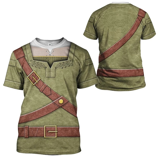  The Legend of Zelda: Tears of the Kingdom Článek Princezna Zelda Trička Anime 3D Grafika Pro Pro páry Pánské Dámské Dospělé Plesová maškaráda 3D tisk Běžné / Denní