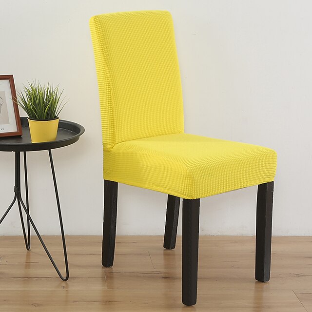 Dining Chair Cover Farmhouse Stretch Chair Seat Slipcover Spandex