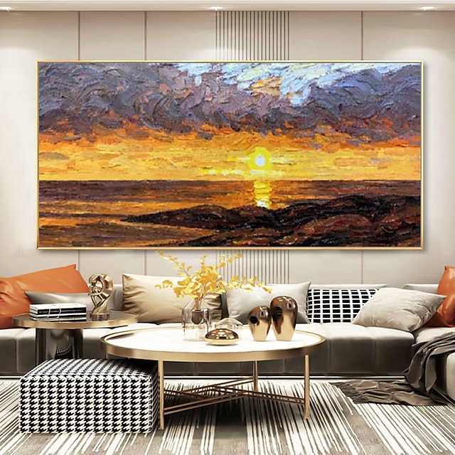  Mintura Handmade Seascape Oil Paintings On Canvas Wall Art Decoration Modern Abstract Picture For Home Decor Rolled Frameless Unstretched Painting
