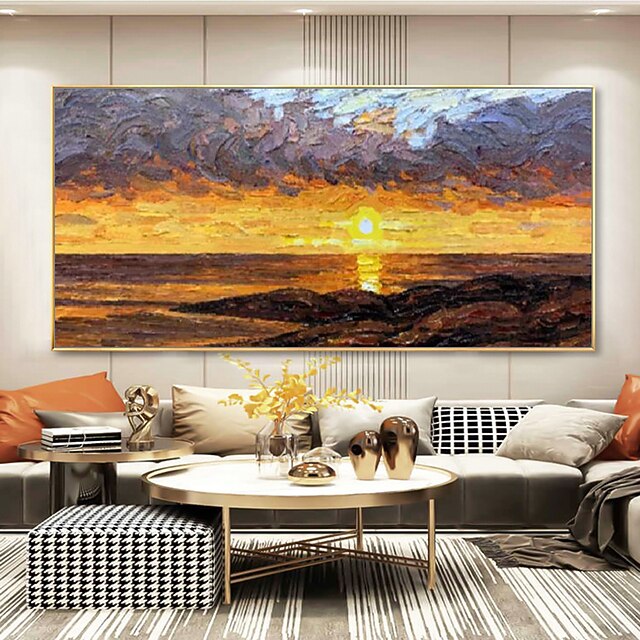 Mintura Handmade Seascape Oil Paintings On Canvas Wall Art Decoration Modern Abstract Picture For Home Decor Rolled Frameless Unstretched Painting 10