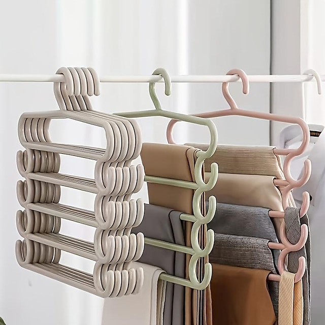  Multifunctional Hanger, Pants Rack, Tie Storage Rack, Belt Storage Rack, Scarf Storage Rack, Household Multi-purpose Drying Rack