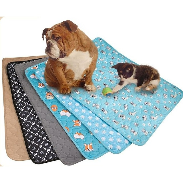  Dog Mat,Pet Urine Pad Can Be Repeatedly Washed Dog Urine Pad Absorbent Non-Slip Waterproof Diaper Pad Training Cat Urine Not WetPet Mat