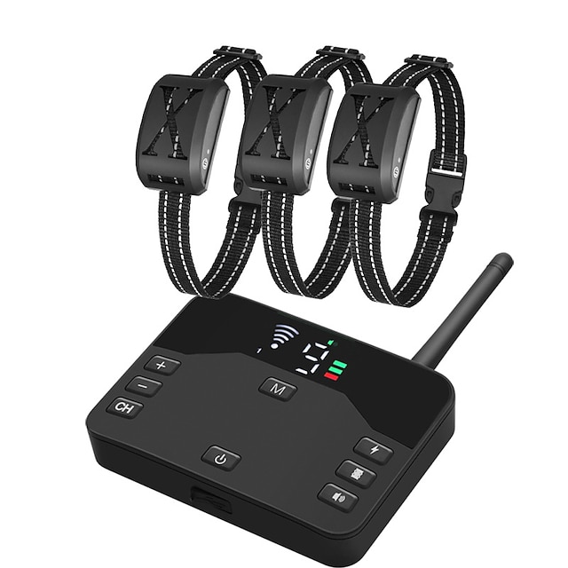  Treinamento canino Colar de choque Portátil Moda Ajustável Cachorros Portátil Treinador Plástico Ajudas de Comportamento Para animais de estimação