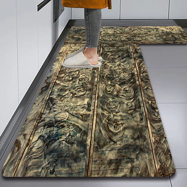 Drying Foot Rug Floor Tile Diatomaceous Earth Kitchen Rug Super Absorbent Kitchen Door ...