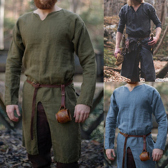 Medieval Renaissance 17th Century Shirt Tunic Warrior Viking Ranger ...