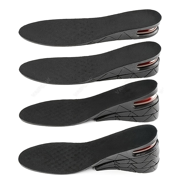  1 stk usynlig højdeforøgende indersål justerbar sko hæl indersål med luftpude til variabel indvendigt højere støtte fodpude 1,18-3,54 tommer/3-9 cm