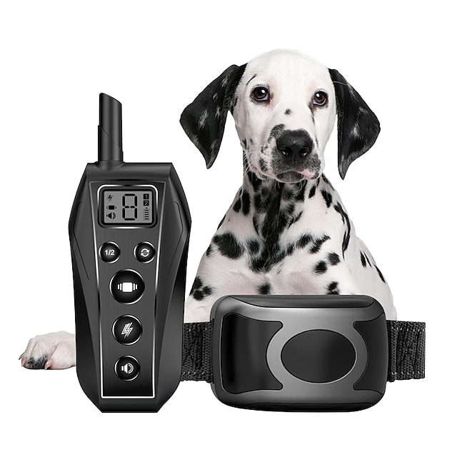  Dog Training Collar Anti Bark Collar Shock Collar Adjustable Length Remote Controlled Sound Dog Electric Dog 500M Range Waterproof Automatic Case Included Adjustable Flexible Safety Resin Nylon ABS+PC