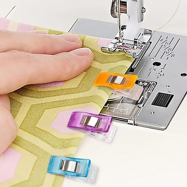  50 Uds clips de costura surtidos colores clips de tela clips acolchados clips artesanales suministros de costura para encuadernación