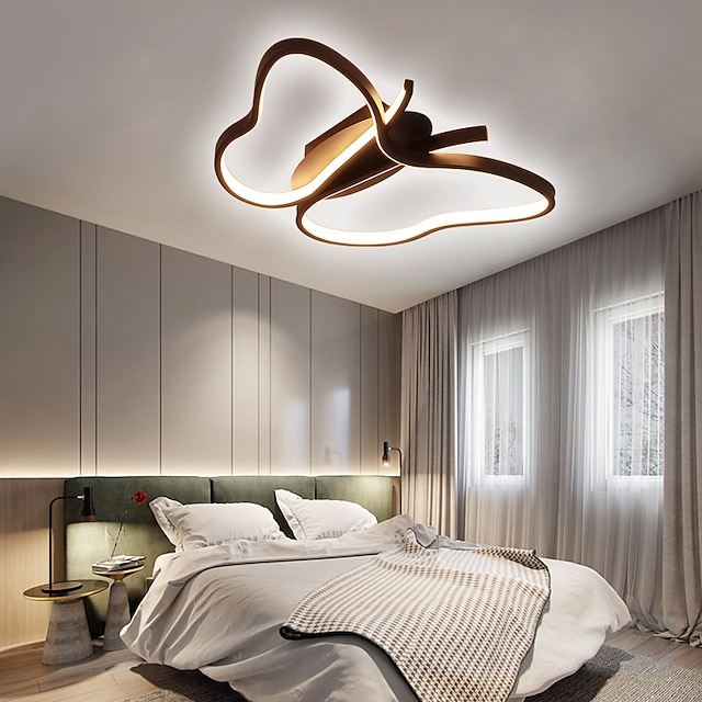  candeeiro de tecto led regulável 50 cm formas geométricas luzes embutidas metal elegante acabamentos pintados contemporâneo moderno 220-240v