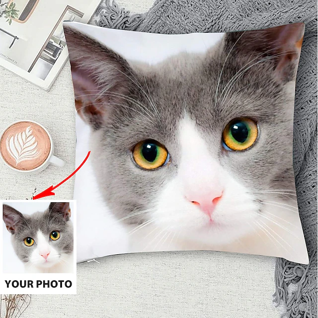Custom Pillow Cover Add your Image Personalized Photo Design Picture Fashion Casual Pillowcase Cushion Cover 1pc 22