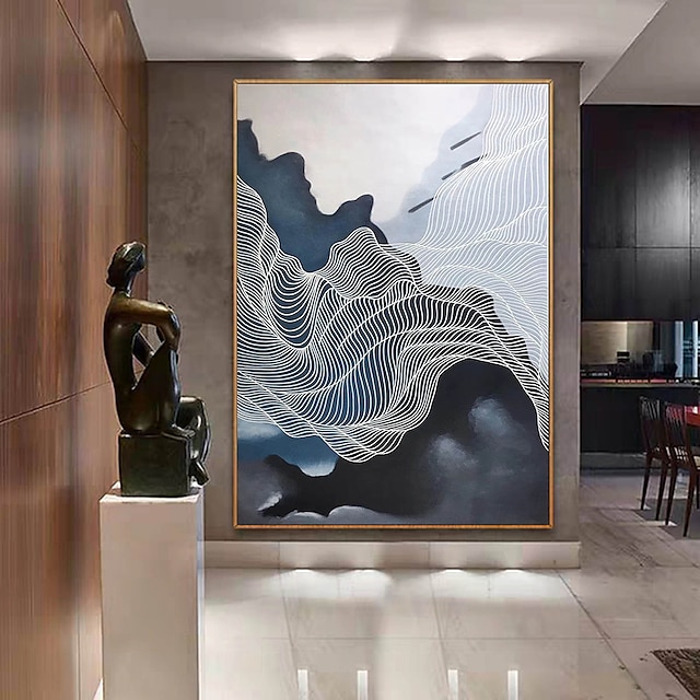 ručně vyráběné ručně malované olejomalba nástěnná moderní abstraktní malba plátno horská malba domácí dekorace srolované plátno bez rámu nenatažené