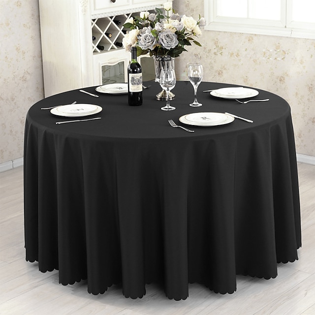  Wedding Decor Tablecloth Round Table Cloth Cover for Hotel Restrant Dining,Table Cloth for Harvest, Xmas Holiday, Winter, and Parties