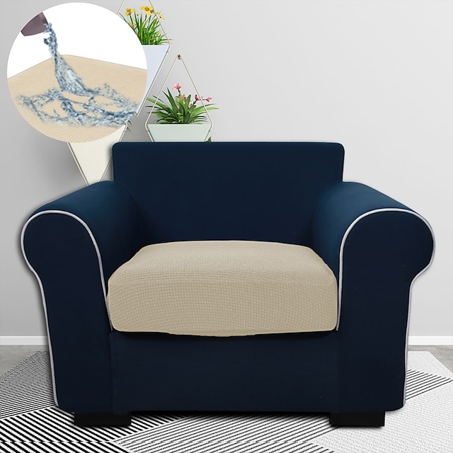 эластичный чехол на подушку сиденья для дивана чехол для дивана эластичное кресло для дивана на 4 или 3 места водоотталкивающий серый черный однотонный твердый мягкий прочный моющийся