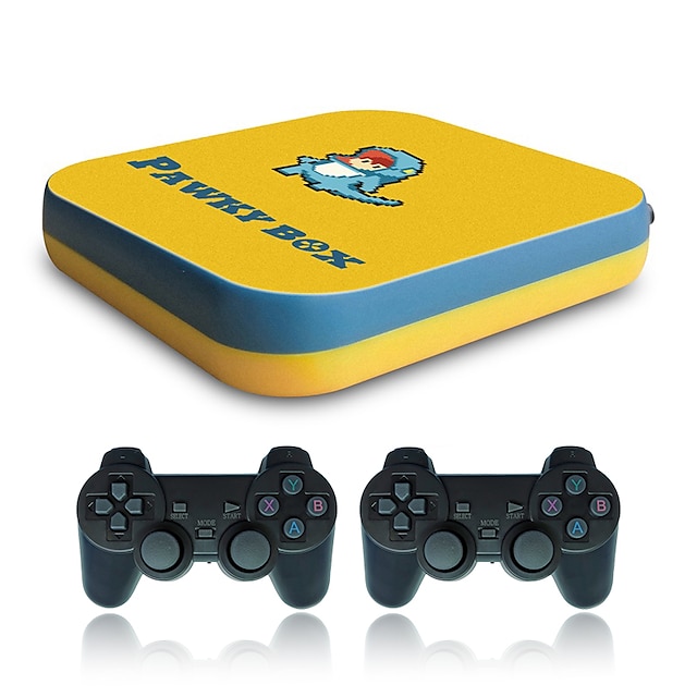  pawky box pelikonsoli ps1/dc/naomi 50000 pelien superkonsoli wifi mini tv lasten retro 4k videopelisoitin, joulusynttärilahjat ystäville ja lapsille