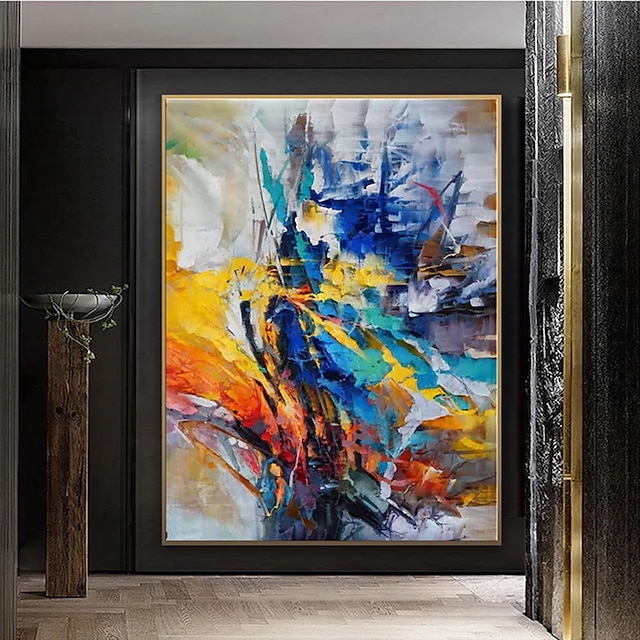 Pintura al óleo hecha a mano lienzo decoración de arte de la pared abstracto moderno para la decoración del hogar pintura enrollada sin marco sin estirar