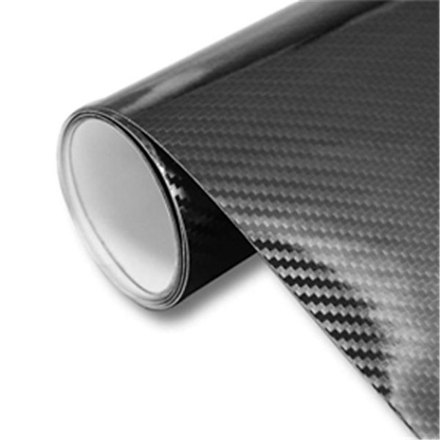  StarFire 1pcs 6D Carbon Fiber Vinyl Self Adhesive FilmCar Wrap Film Film Self-Adhesive Anti-Collision Film Fits for Most Car DIY Decals