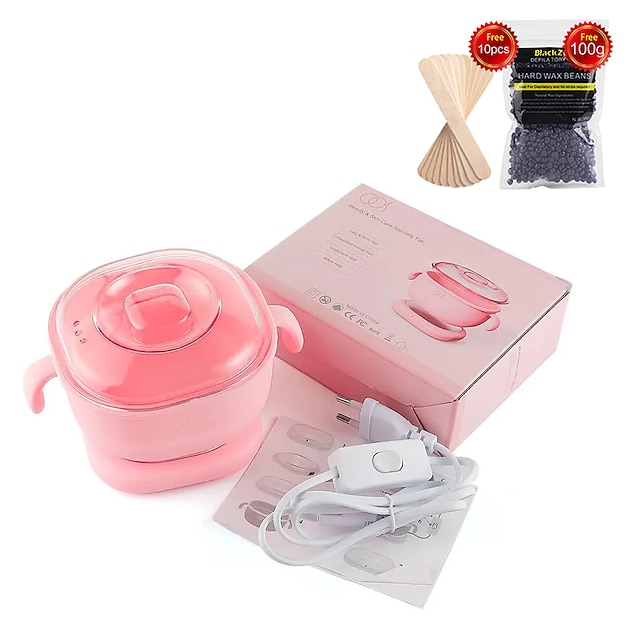  Portable Wax Hair Removal Machine Silicone Pot Wax Heater Machine Depilatory High Temperature Resistant Professional Personal Use