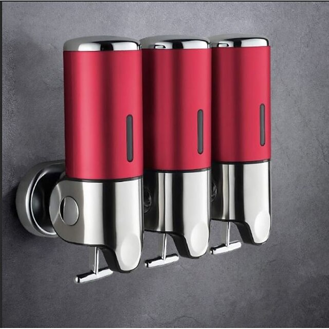 3 in1 Wall Mounted Shower Dispenser Bathroom Shower Pump Dispenser for