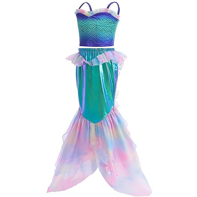 The Little Mermaid Princess Ariel Swimwear 2 Pieces Swimsuits Girls 