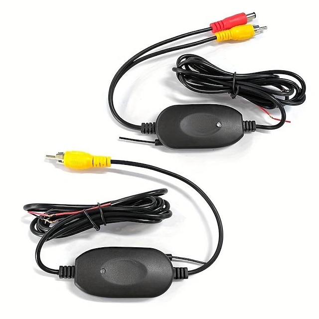  2.4GHZ Wireless Video Transmitter Receiver For Car DVD Monitor WIFI Reverse Rear Backup View Camera 59.06inch