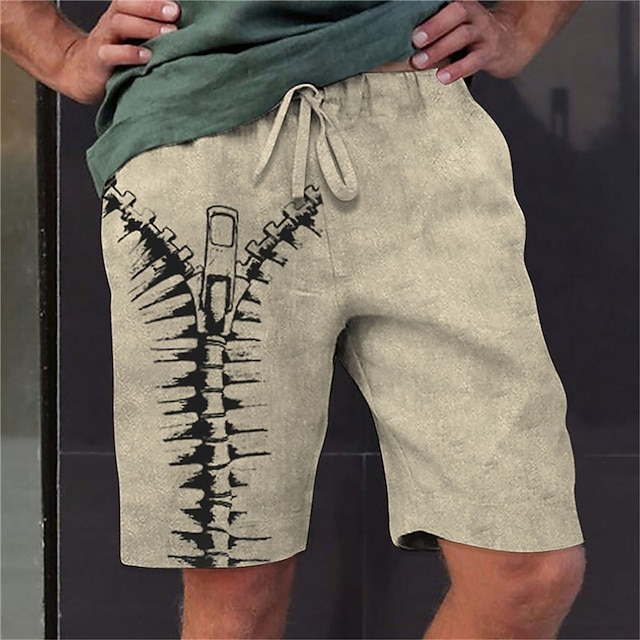 Men's Sweat Shorts Beach Shorts Terry Shorts Drawstring Elastic Waist