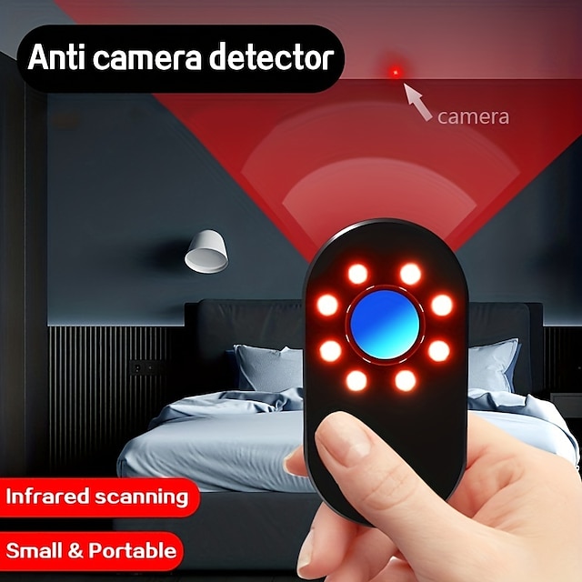  Защитите свою конфиденциальность с помощью этого портативного искателя детектора скрытой камеры отеля!