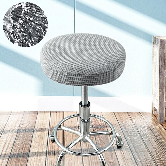 Round Bar Stool Seat Covers Washable Stool Cushion Slipcover Elastic Bar Chair Covers for Coffe Party Bar Restrant2