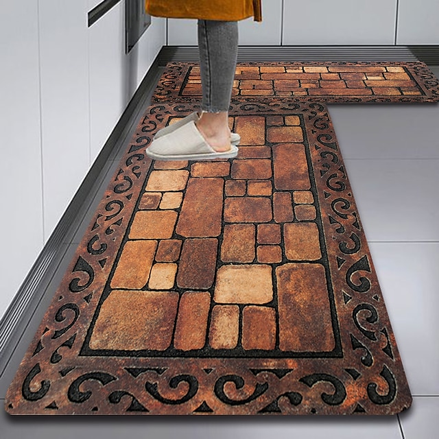 lattialaatta piimaa keittiömatto erittäin imukykyinen keittiön ovi nopeasti kuivuva jalkamatto sisäänkäynnin oven matto liukumaton matto