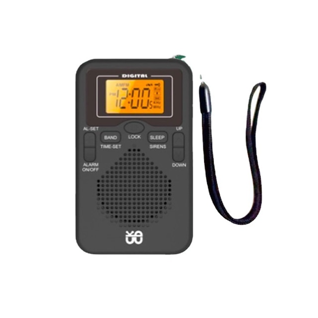  Cappsu AM/FM Portable Radio Personal Radio With Excellent Reception Powered By 2 AAA Batteries (not Included In The Package) With Stereo Headphones Large LCD Screen Alarm Clock Radio