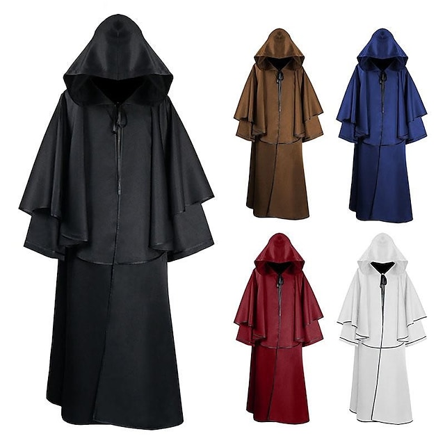  Plague Doctor Witches Retro Vintage Punk & Gothic Medieval 18th Century 17th Century Cape Cosplay Costume Cloak Men's Women's Costume Vintage Cosplay Performance Stage Carnival Cloak Halloween