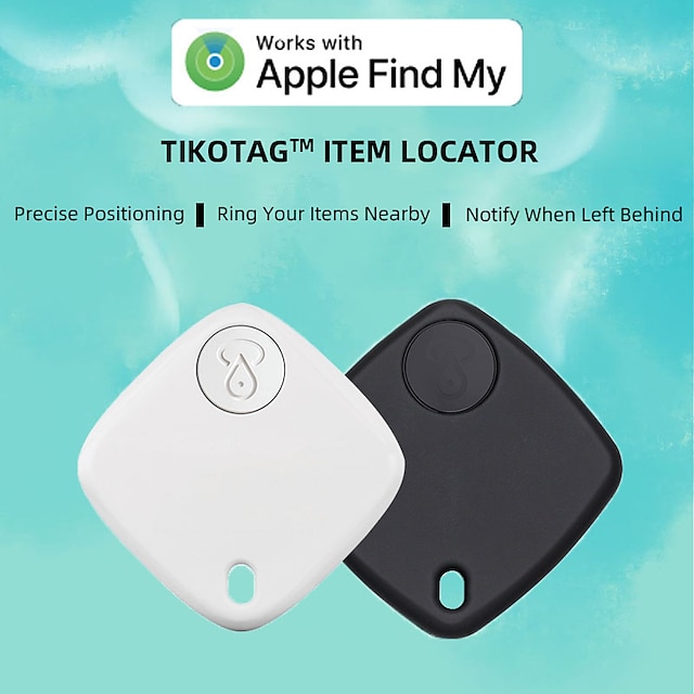  Bluetooth GPS Tracker for Apple Air Tag Replacement via Find My to Locate Card Wallet iPad Keys Kids Dog Reverse Position MFI