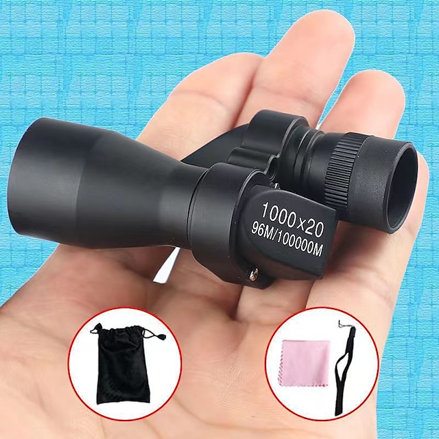  Mini télescope monoculaire HD portable 1pc - Zoom à fort grossissement pour la chasse, la pêche et le camping en plein air!