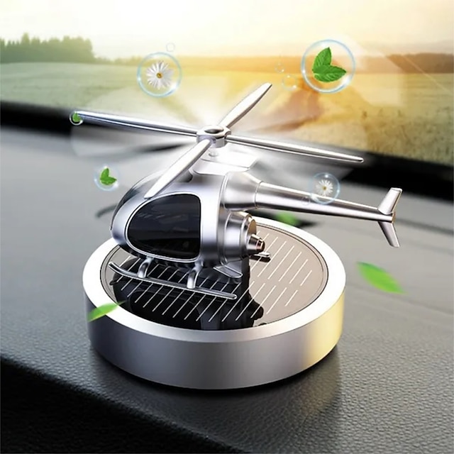  Ambientador de carro de energia solar difusor de aromaterapia liga de avião rotacionar painel de aeronave perfume difusor de aroma para carro escritório decoração de casa