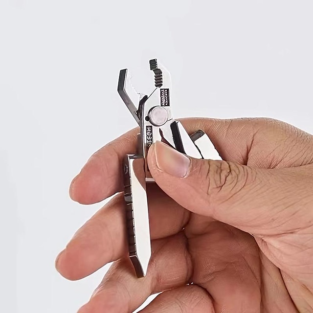  multifunktionel mini tang 420 rustfrit stål værktøj kombination edc nøglering skruetrækker lomme schweizisk teknologi