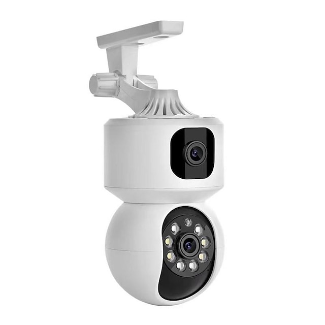  4mp trådløs dual linse ptz wifi-kamera icsee app toveis lydsikkerhetsbeskyttelse innendørs smart hjemmekamera