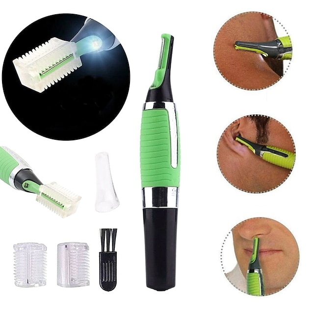  Eyebrow Ear Nose Trimmer Men's Removal Scissors Razor Electric Nose Hair Trimmer Razor Neck Eyebrow Hair Removal (not included in dry battery delivery)