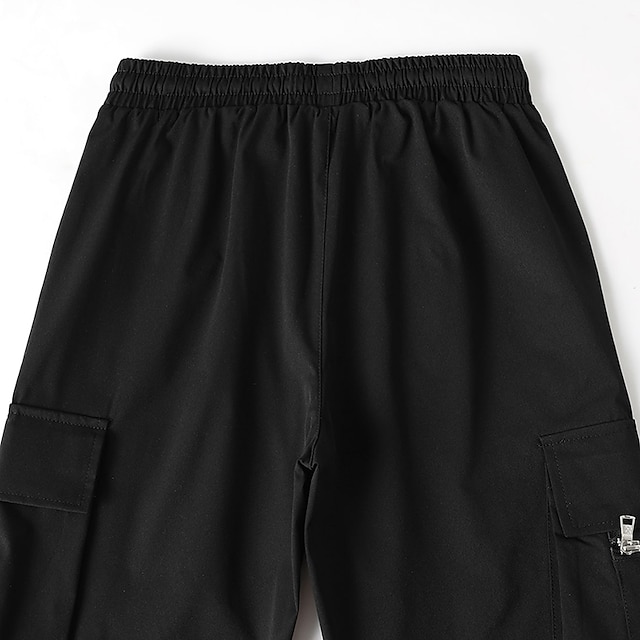 Men's Cargo Pants Cargo Trousers Zipper Pocket Plain Comfort Breathable