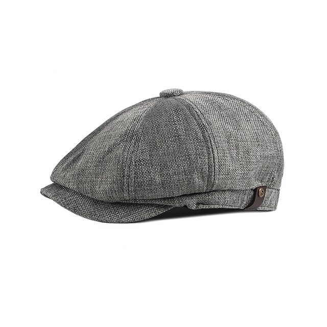  Herr Basker Newsboy hatt Svart Khaki grön Polyester Stylish 1920-talets mode Ledigt Utomhus Dagligen Utekväll Slät Solskyddskräm