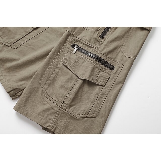 Men's Tactical Shorts Cargo Shorts Zipper Pocket Multi Pocket Plain