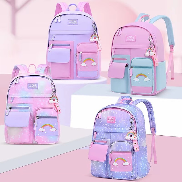  милый рюкзак противоугонная нейлоновая школьная сумка для детей девочек мультфильм детский рюкзак школьный повседневный рюкзак книжные сумки eth, обратно в школу подарок